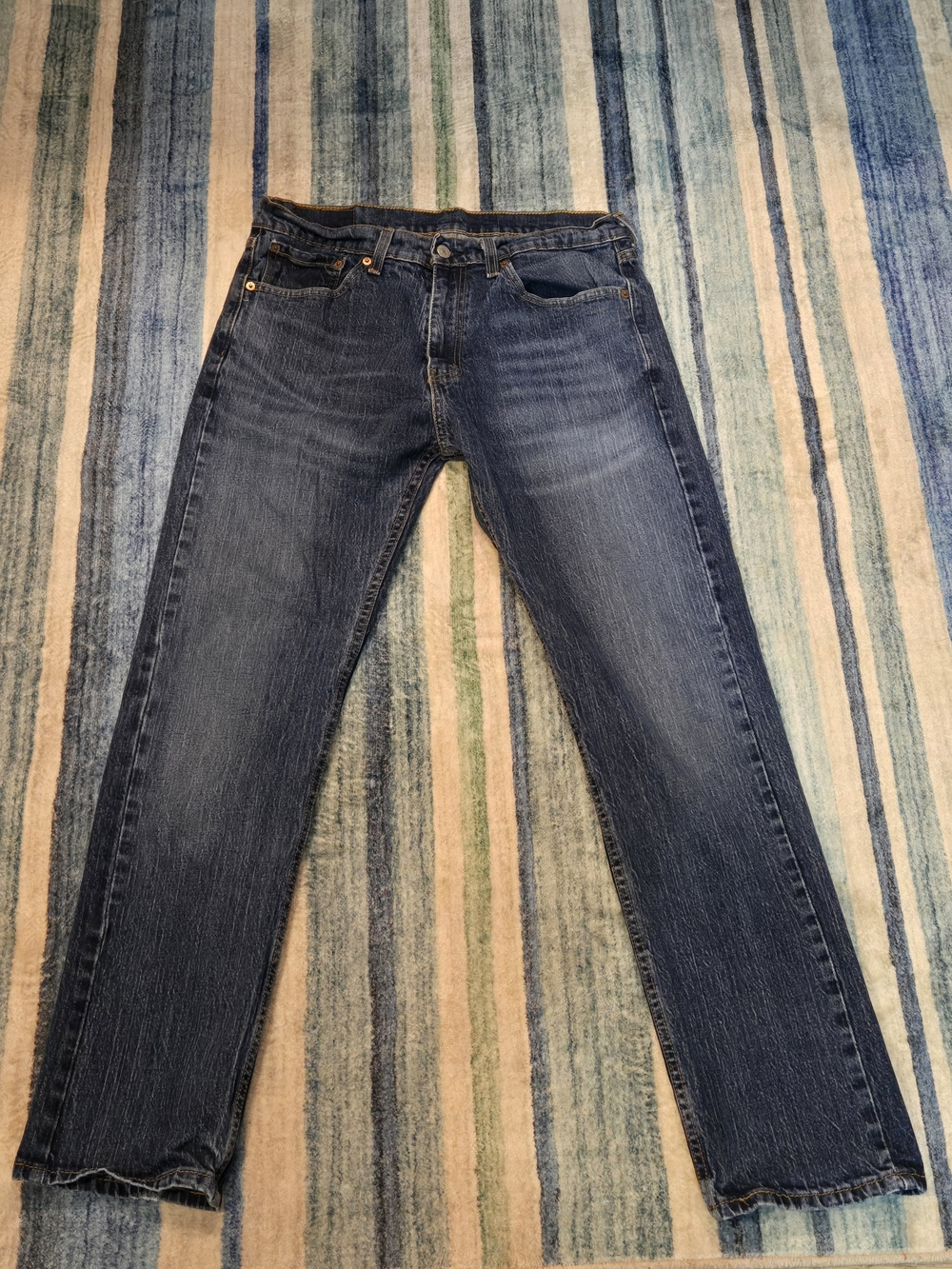 Levi's 505's Dark Blue Straight Jeans